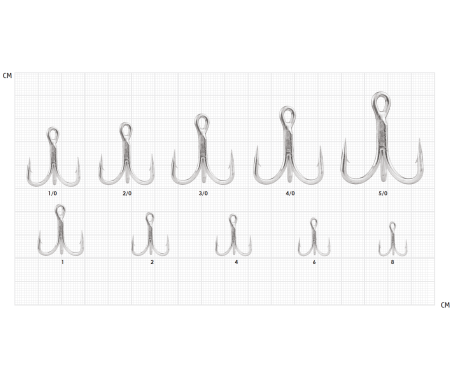 AQUA MARINE - Treble Hook 4X Strong